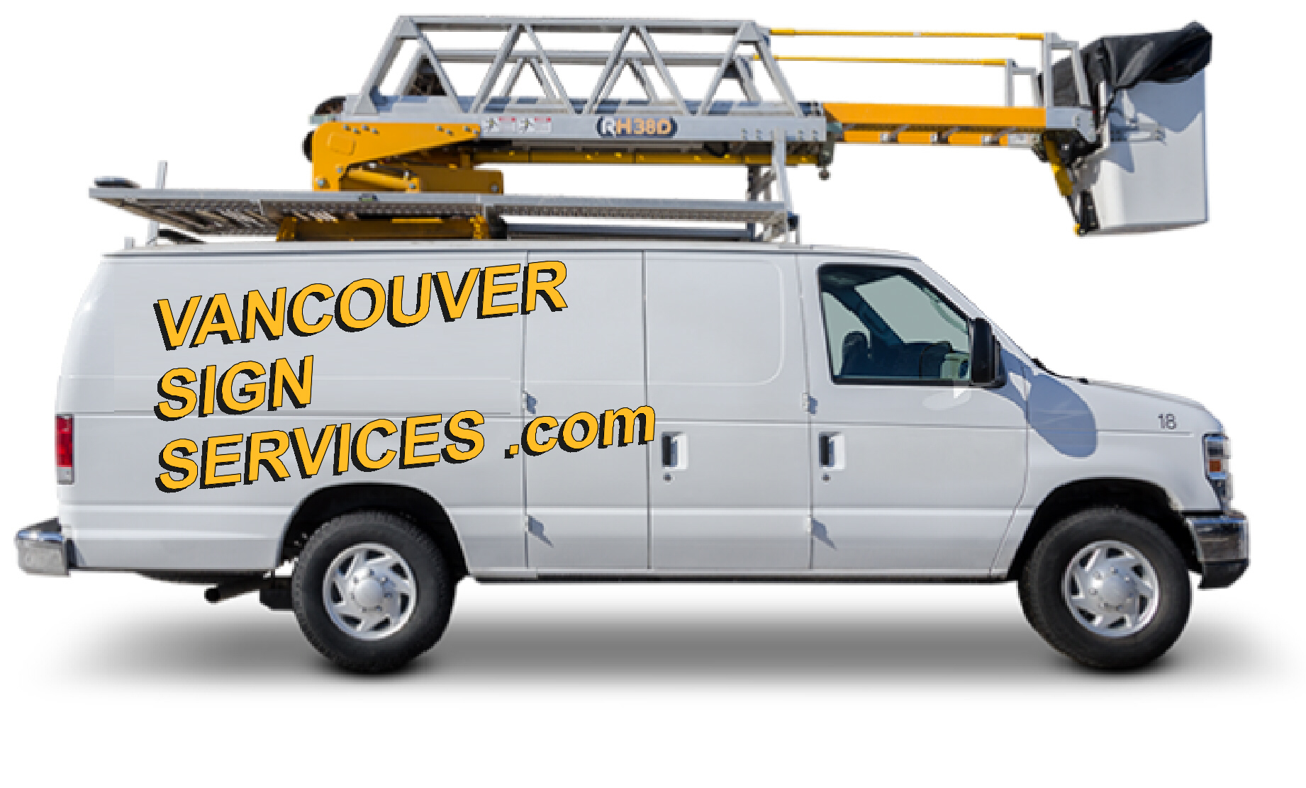 Vancouver Sign Bucket Truck